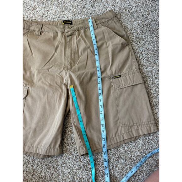 STANLEY men's Cargo shorts, size 38; Khaki, lots of pockets - Picture 6 of 9